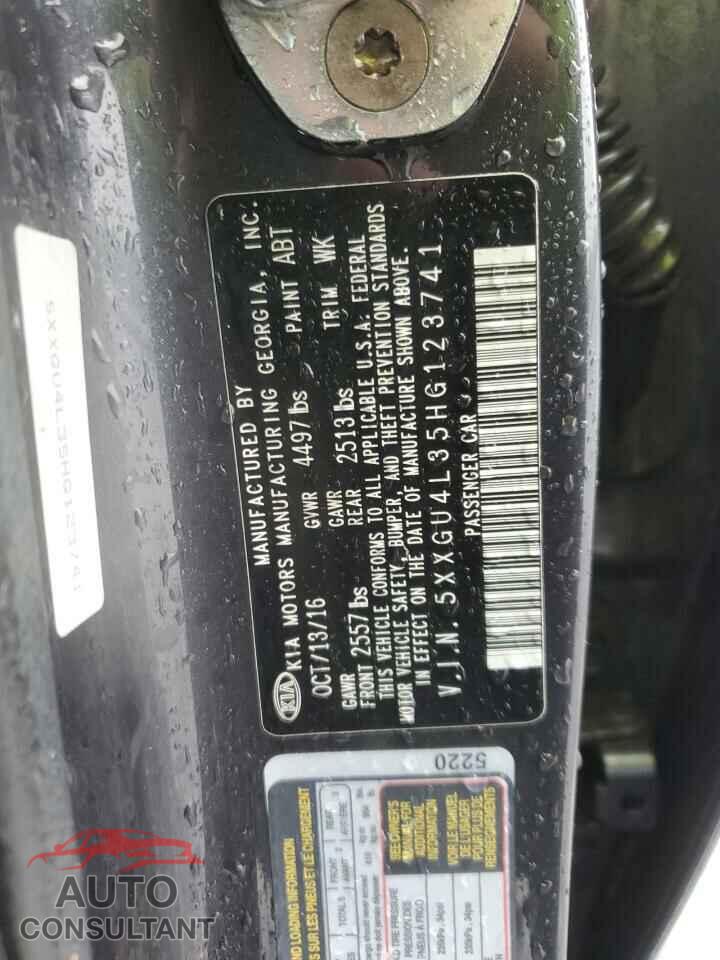 KIA OPTIMA 2017 - 5XXGU4L35HG123741