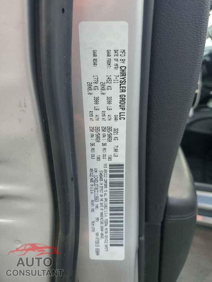 DODGE DURANGO 2012 - 1C4SDJDT0CC112663