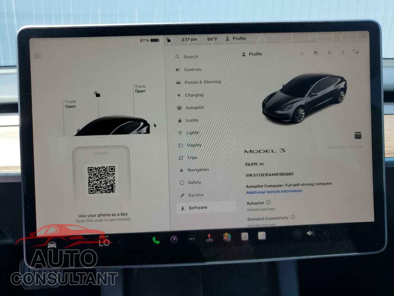 TESLA MODEL 3 2022 - 5YJ3E1EA4NF285980