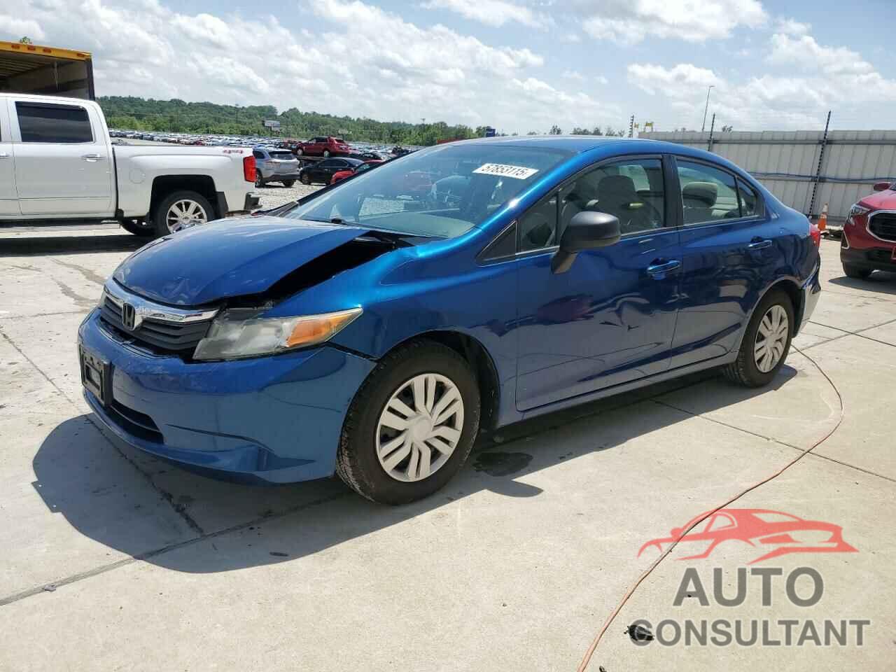 HONDA CIVIC 2012 - 2HGFB2F51CH509857