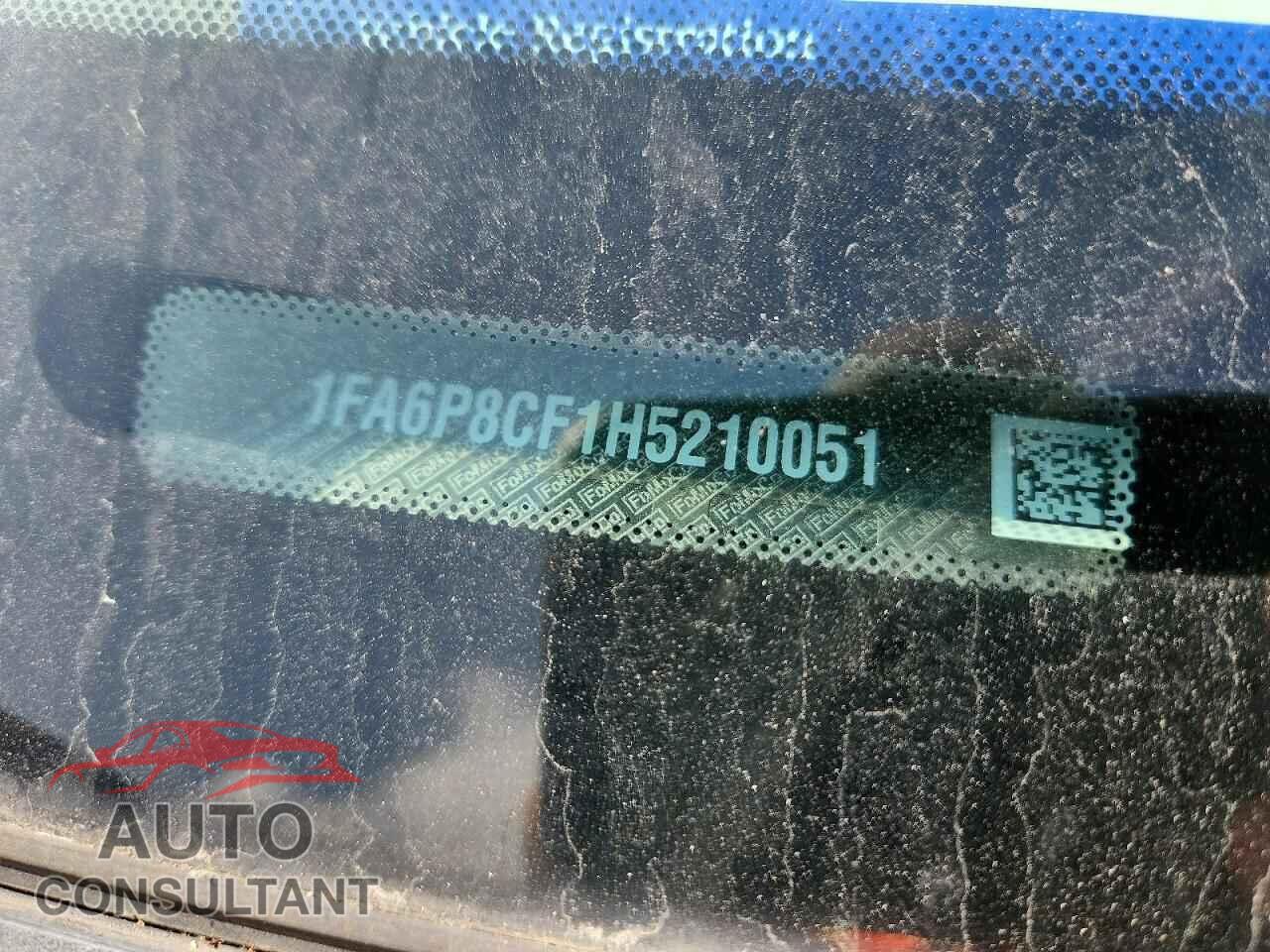 FORD MUSTANG 2017 - 1FA6P8CF1H5210051