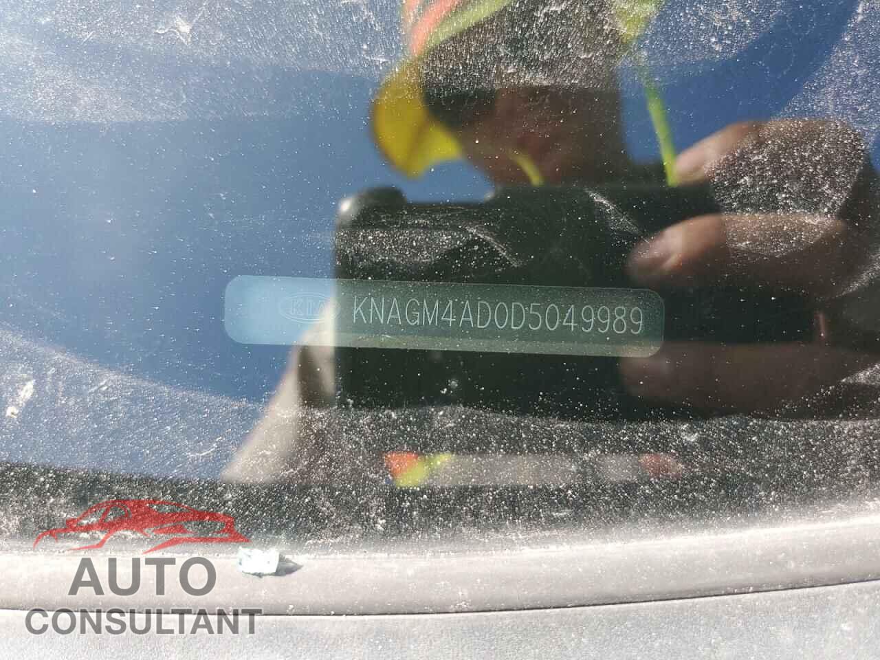 KIA OPTIMA 2013 - KNAGM4AD0D5049989
