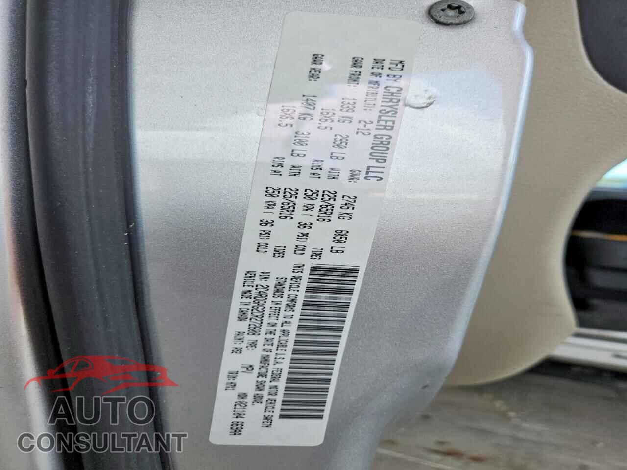 DODGE RAM VAN 2012 - 2C4RDGAG2CR272608
