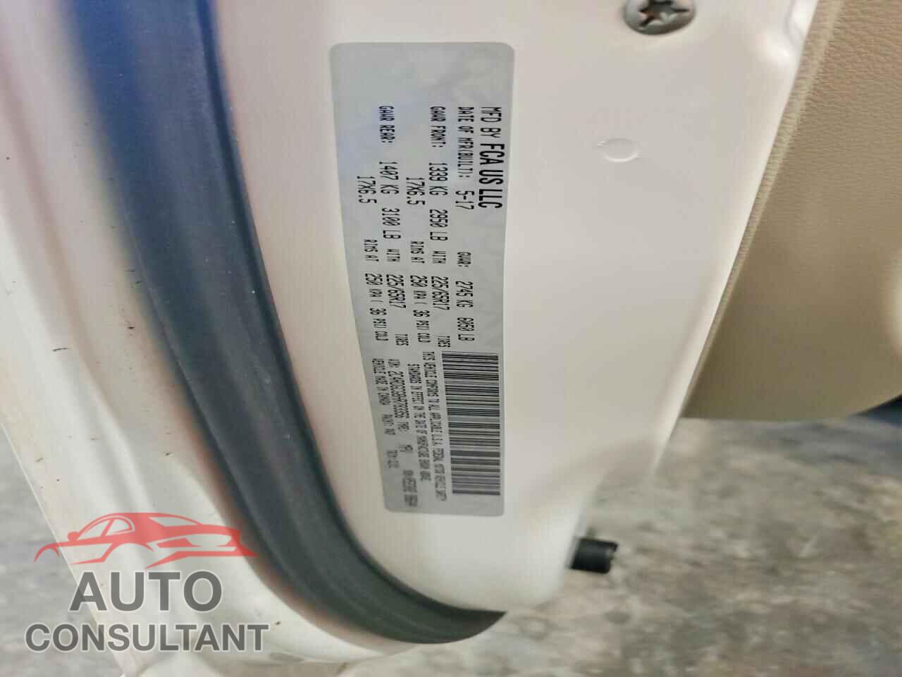 DODGE CARAVAN 2017 - 2C4RDGCG8HR783356
