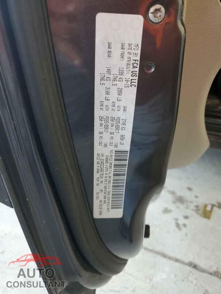 DODGE CARAVAN 2016 - 2C4RDGCG4GR179124
