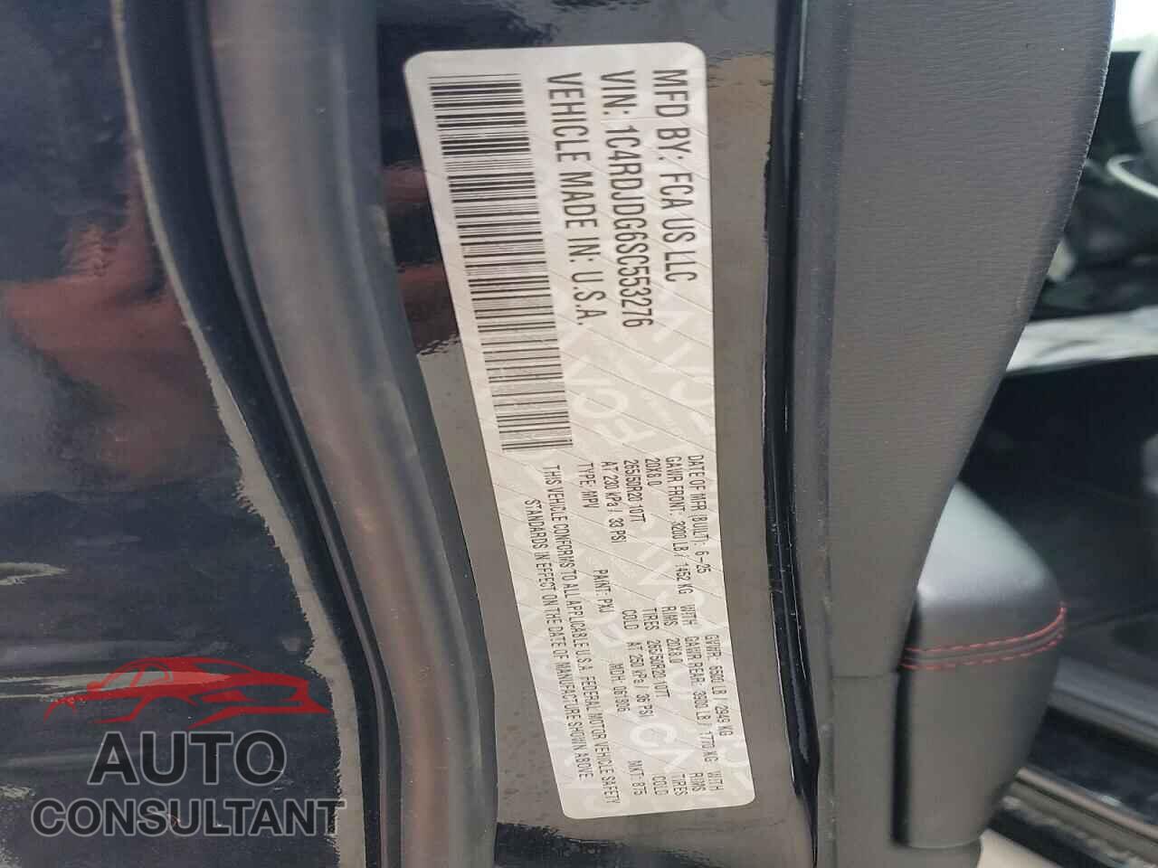 DODGE DURANGO 2025 - 1C4RDJDG6SC553276