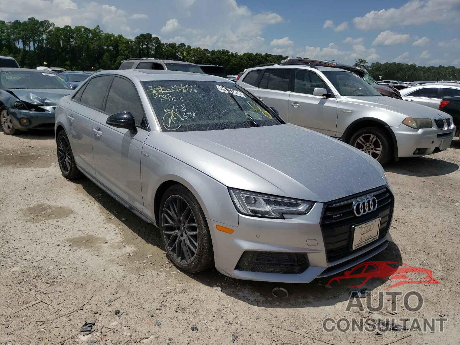 AUDI A4 2018 - WAUENAF45JA105407