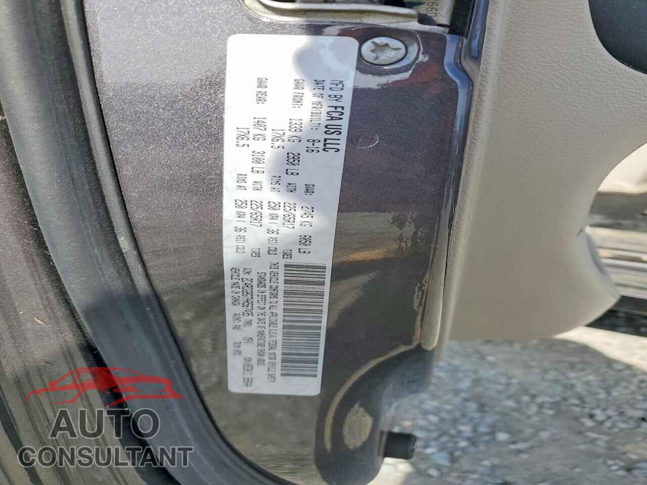 DODGE CARAVAN 2017 - 2C4RDGBG7HR567435