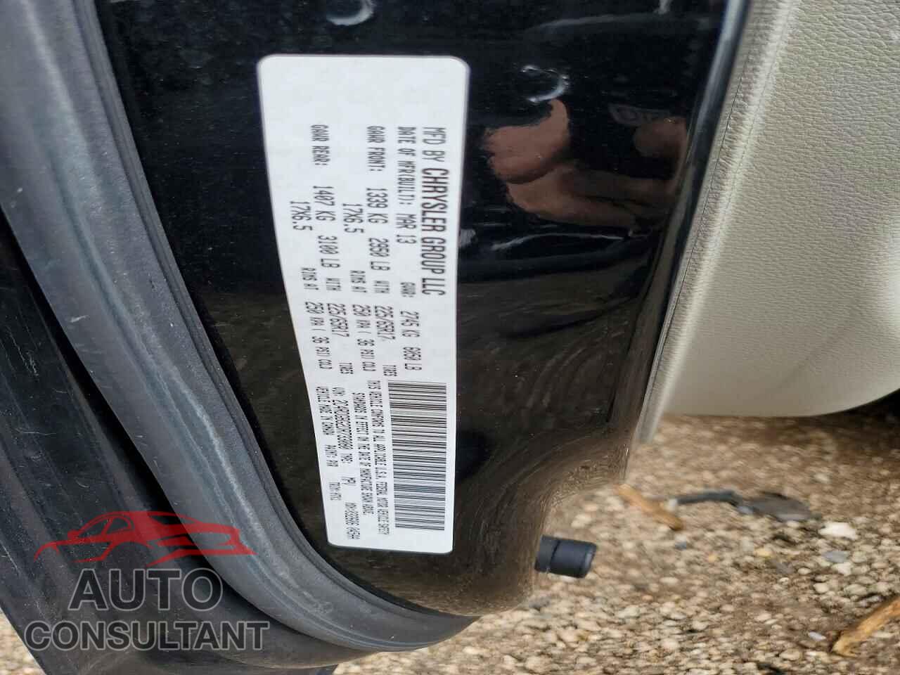 DODGE CARAVAN 2013 - 2C4RDGBG2DR733080