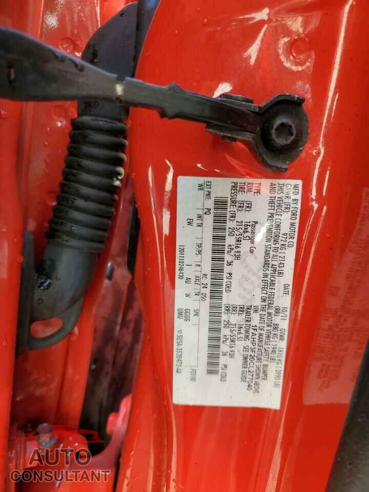 FORD FOCUS 2012 - 1FAHP3F20CL277040