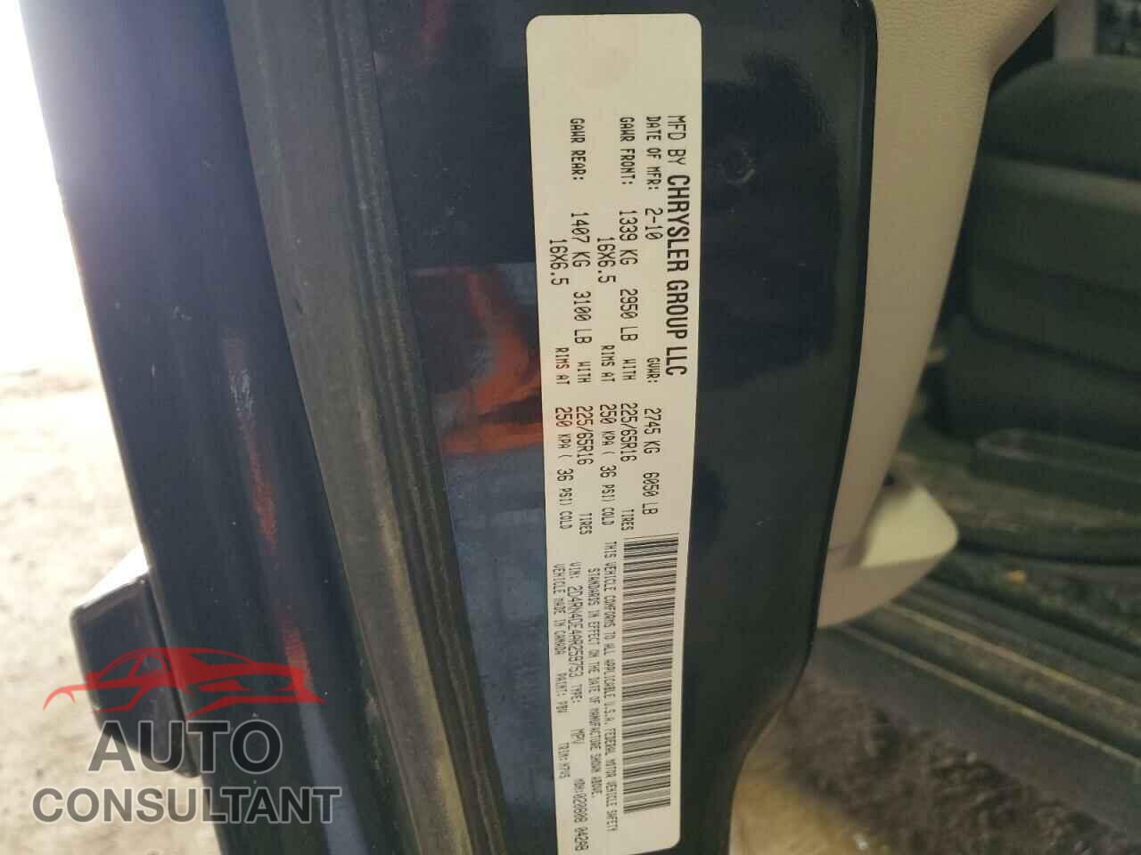 DODGE CARAVAN 2010 - 2D4RN4DE4AR259753