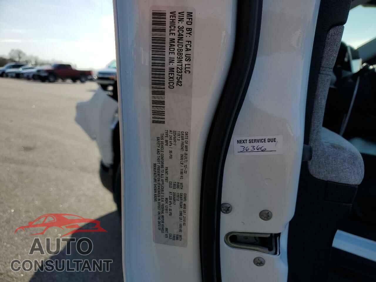 JEEP COMPASS 2022 - 3C4NJDBB9NT237542