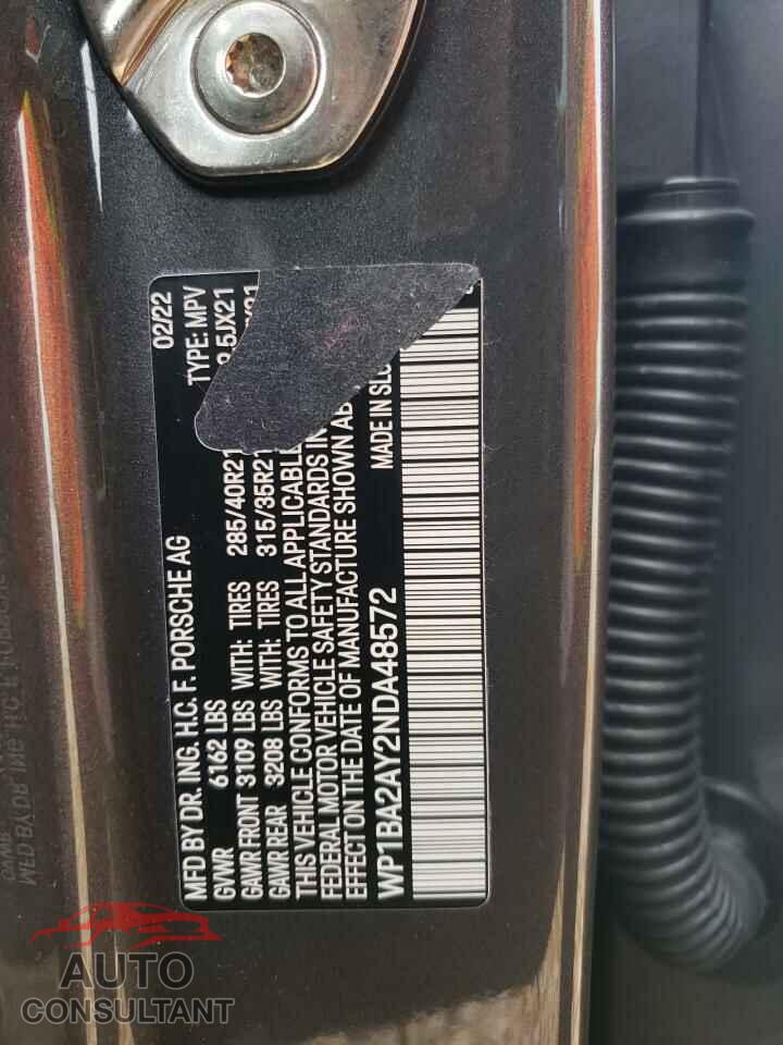 PORSCHE CAYENNE 2022 - WP1BA2AY2NDA48572
