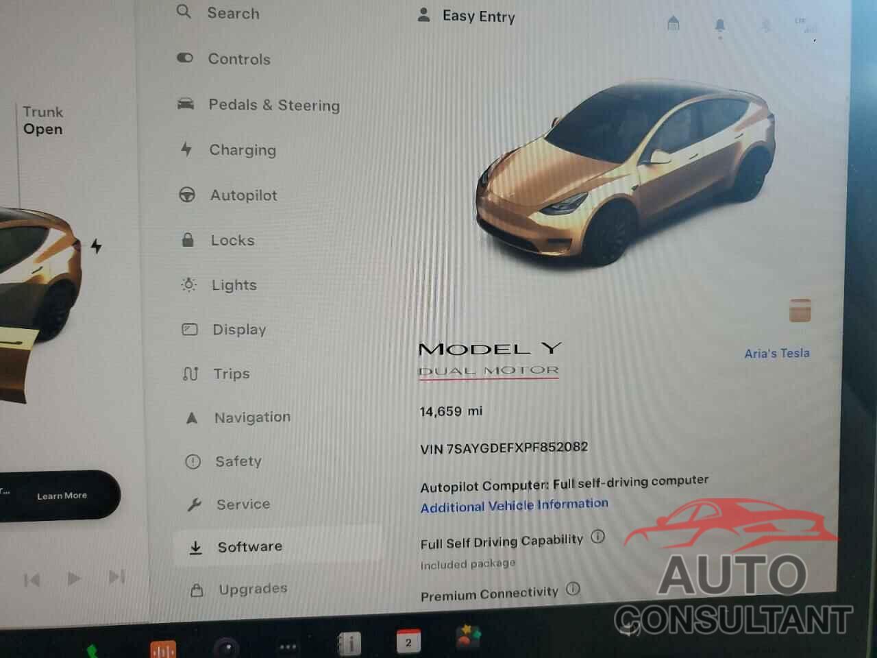 TESLA MODEL Y 2023 - 7SAYGDEFXPF852082