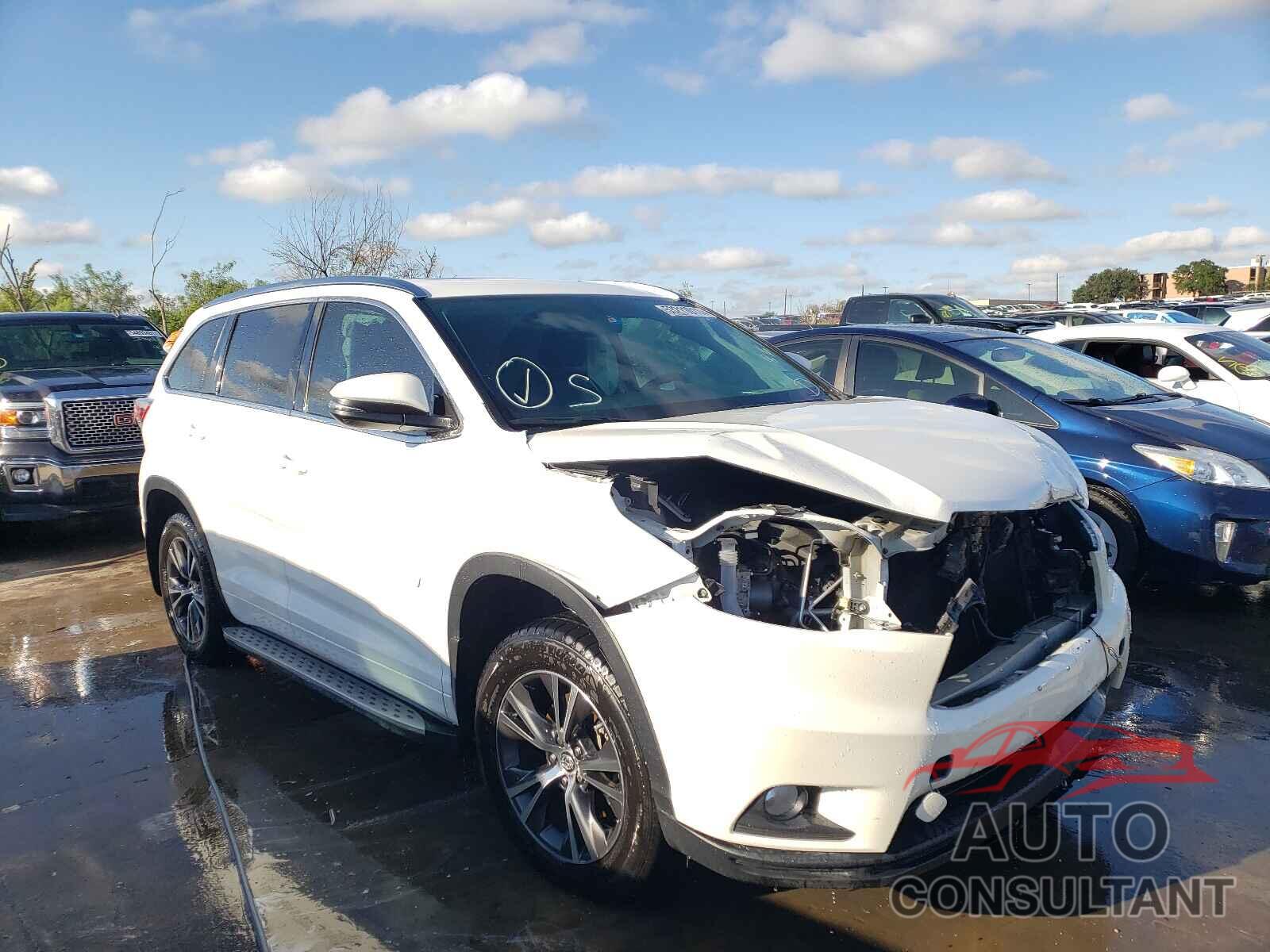 TOYOTA HIGHLANDER 2016 - 5TDKKRFH6GS174229