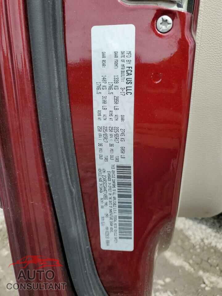 DODGE CARAVAN 2017 - 2C4RDGCG4HR714955