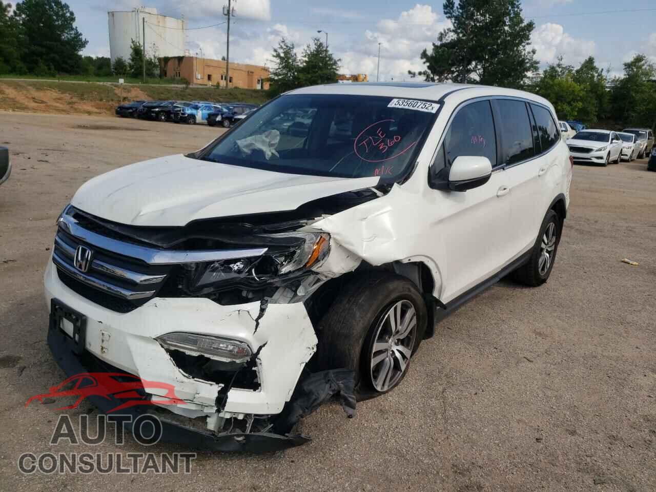 HONDA PILOT 2017 - 5FNYF5H59HB045501