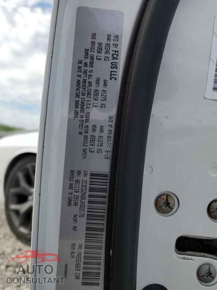 DODGE CHALLENGER 2018 - 2C3CDZAG8JH322176
