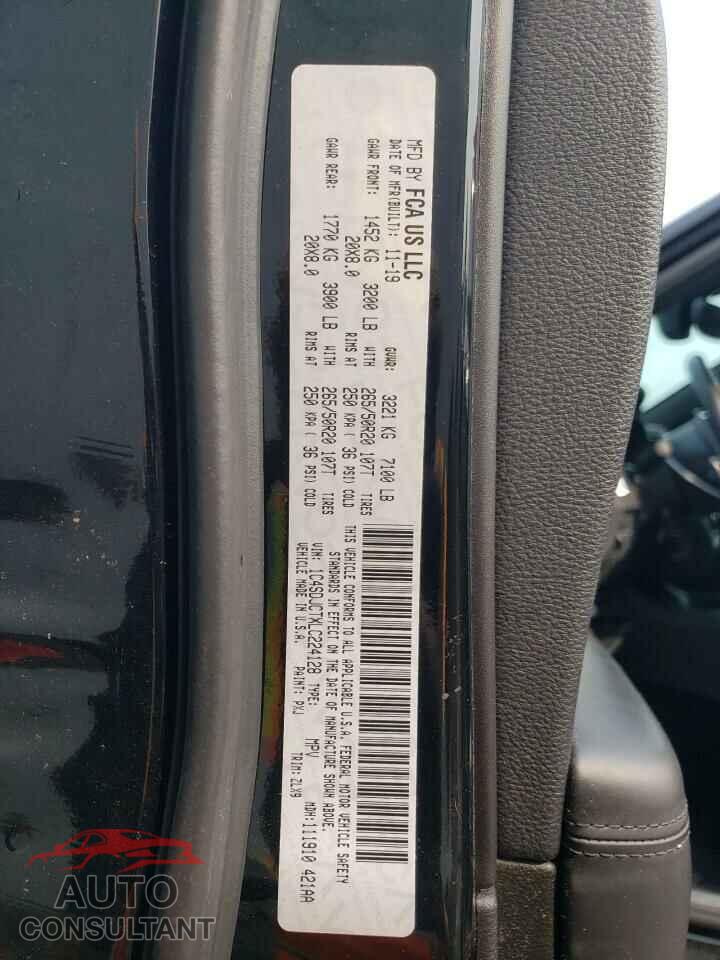 DODGE DURANGO 2020 - 1C4SDJCTXLC224128