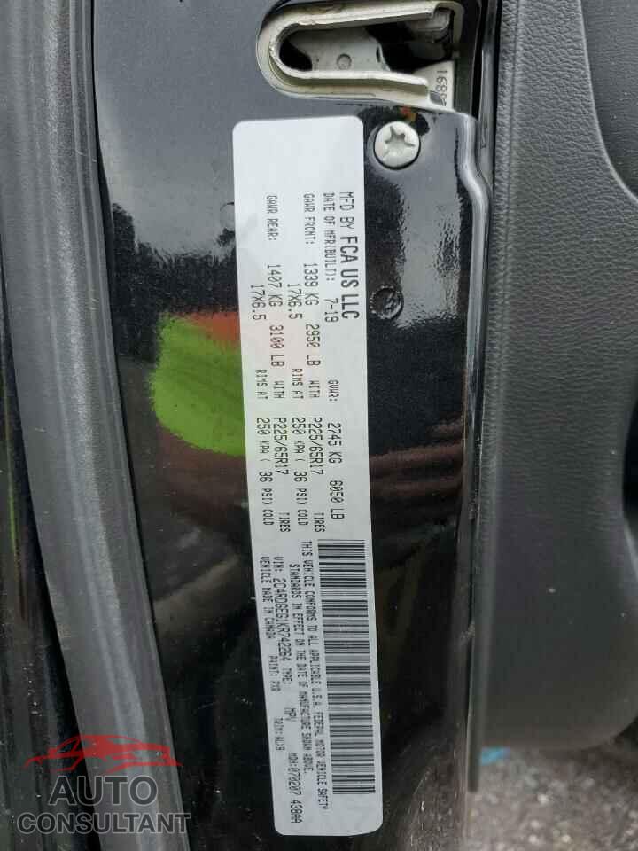 DODGE CARAVAN 2019 - 2C4RDGEG1KR742264