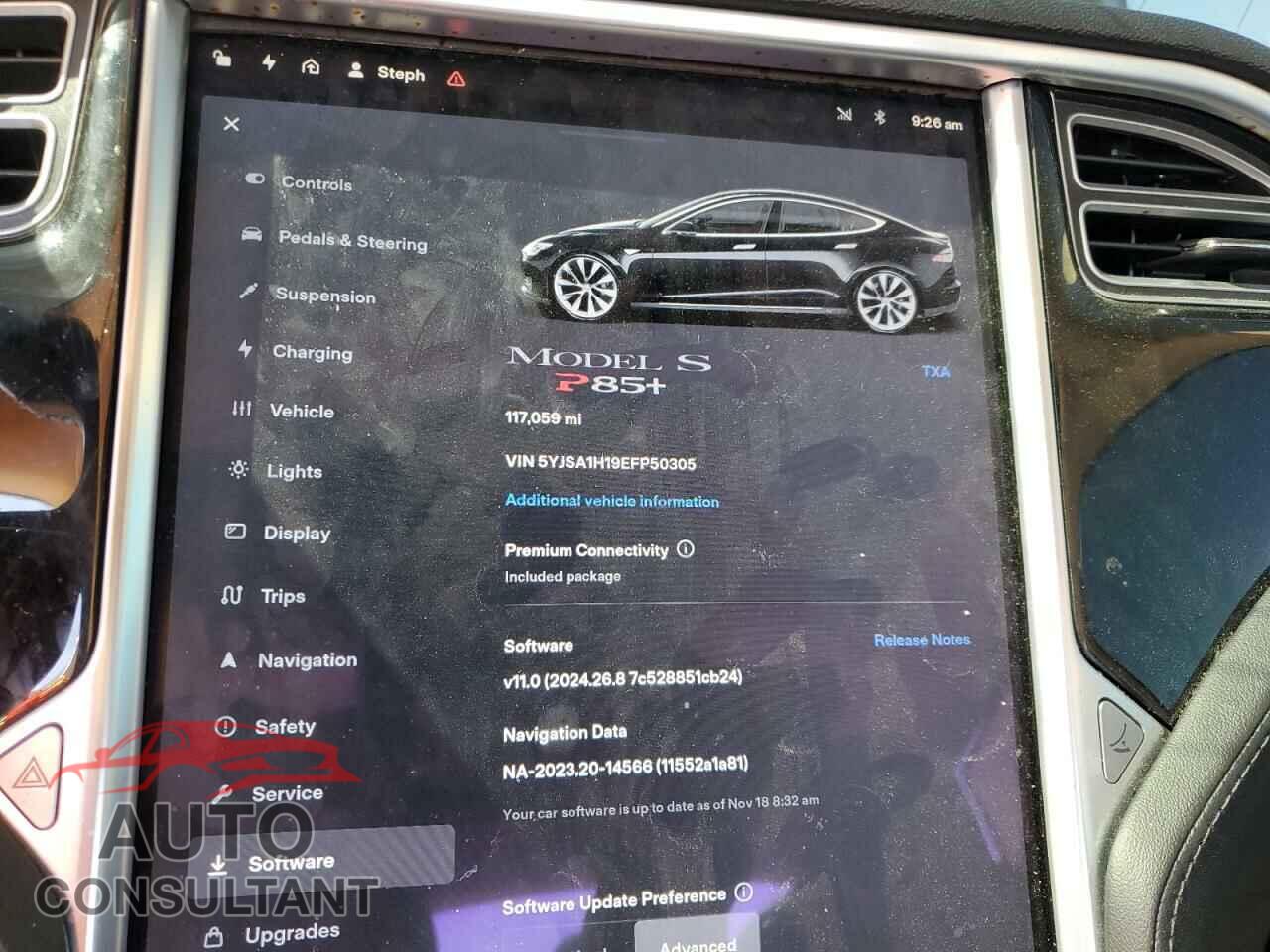 TESLA MODEL S 2014 - 5YJSA1H19EFP50305