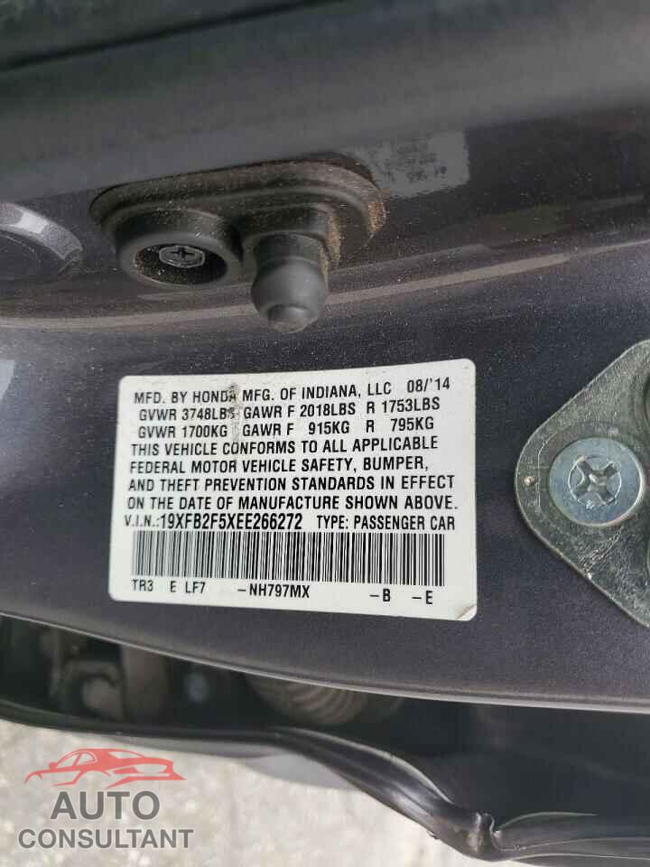 HONDA CIVIC 2014 - 19XFB2F5XEE266272