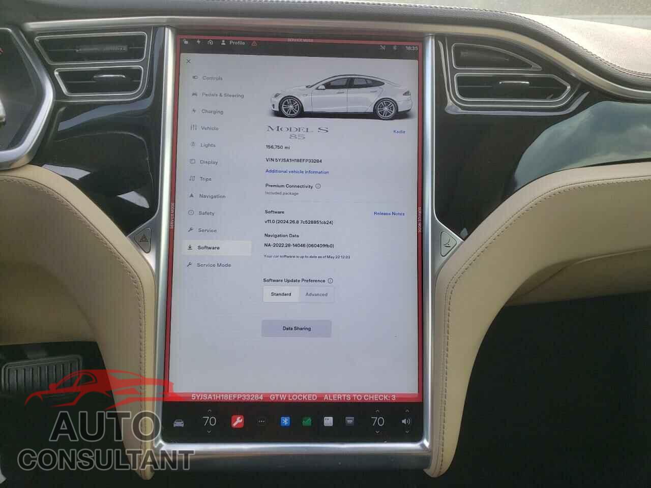 TESLA MODEL S 2014 - 5YJSA1H18EFP33284