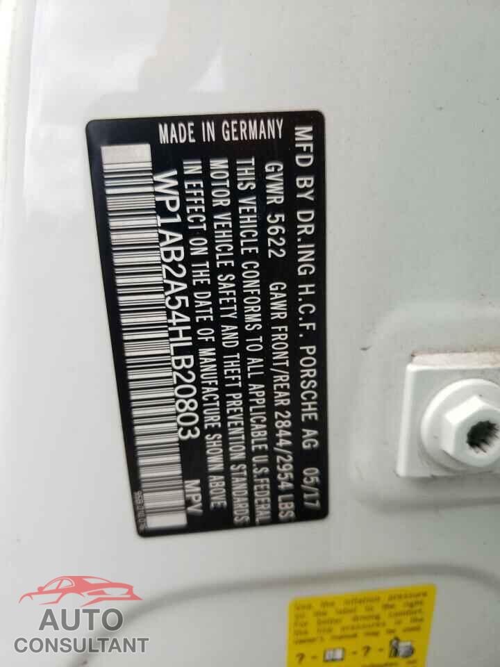 PORSCHE MACAN 2017 - WP1AB2A54HLB20803