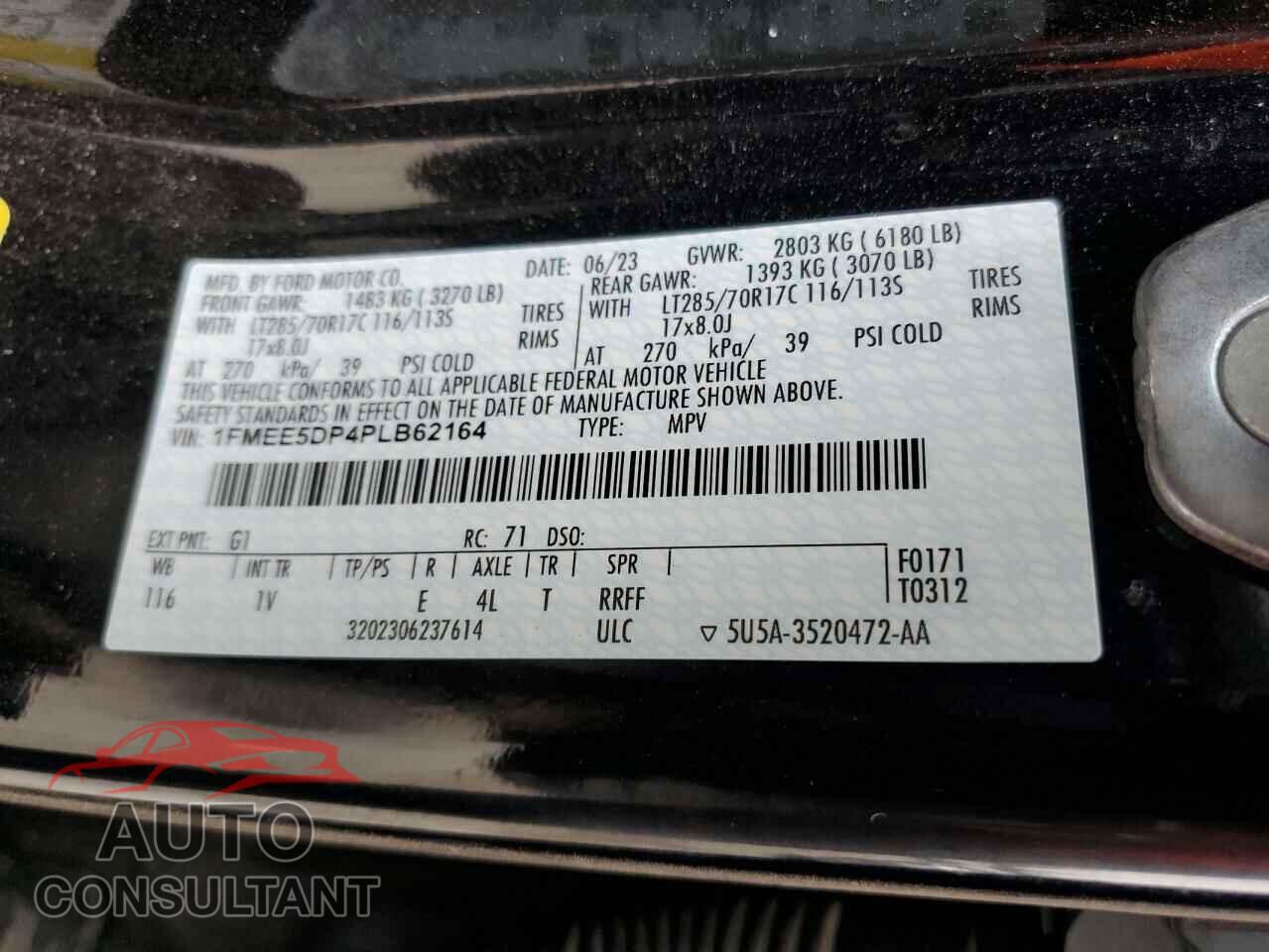 FORD BRONCO 2023 - 1FMEE5DP4PLB62164