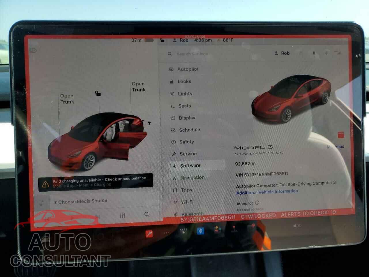TESLA MODEL 3 2021 - 5YJ3E1EA4MF068511