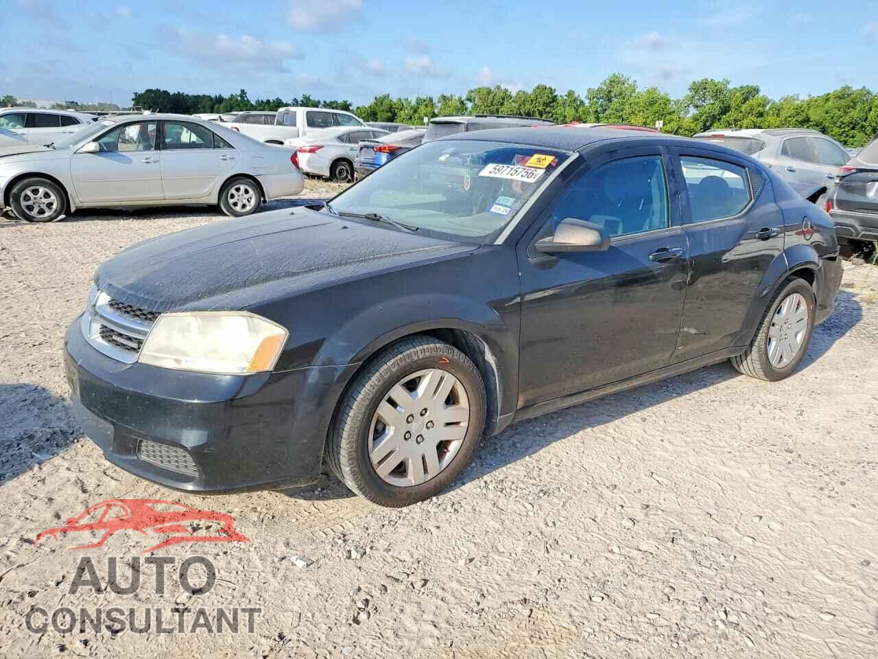 DODGE AVENGER 2012 - 1C3CDZAB1CN177724
