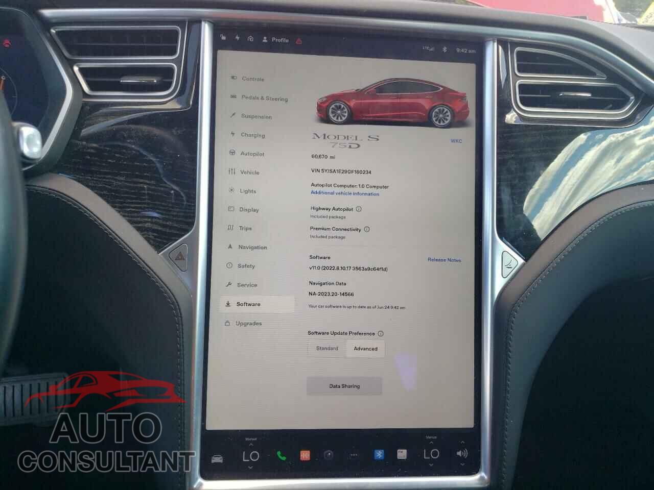 TESLA MODEL S 2016 - 5YJSA1E29GF160234