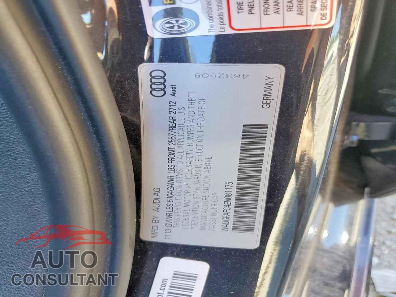 AUDI A6 2014 - WAUGFAFC4EN081175