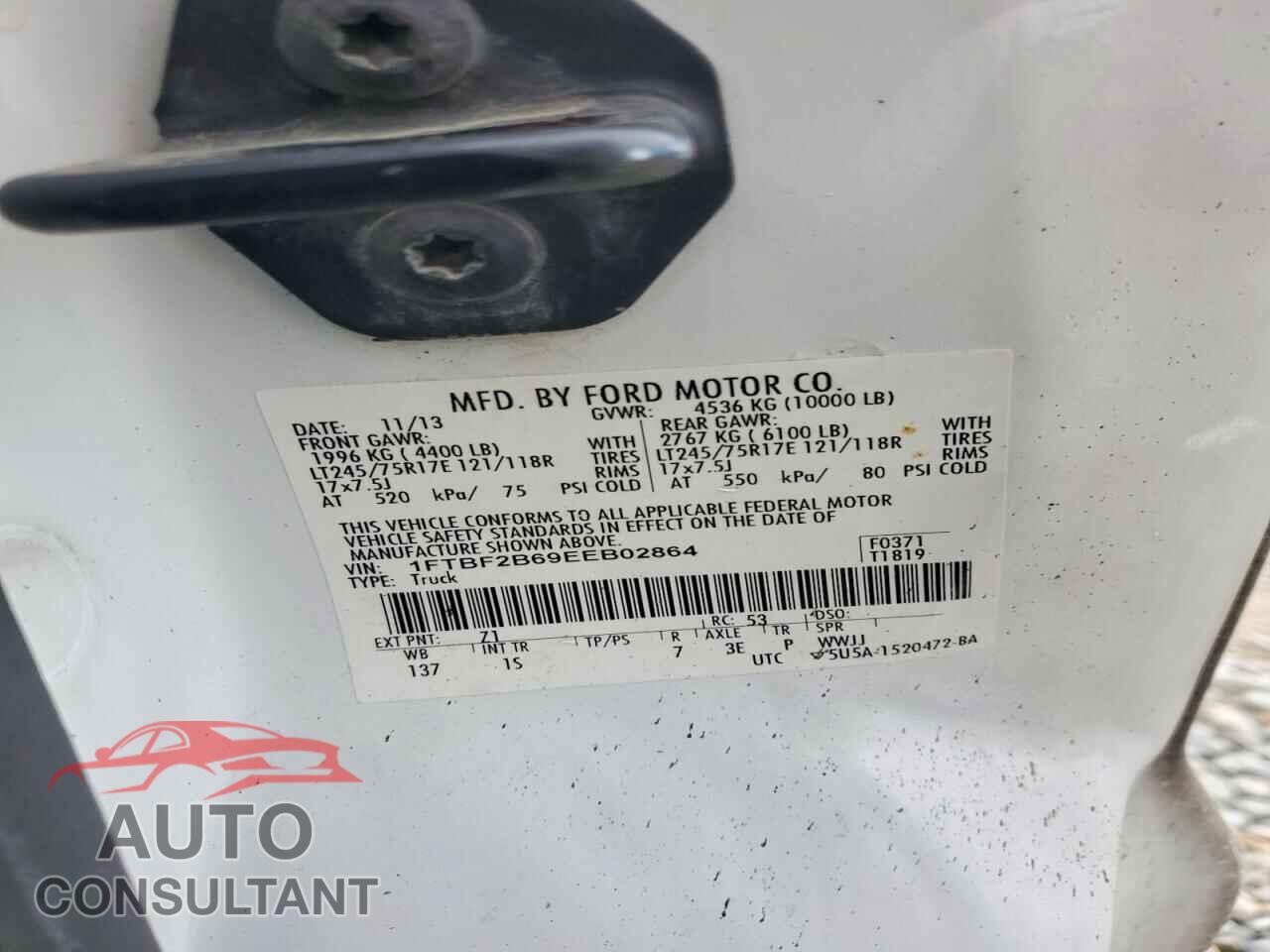 FORD F250 2014 - 1FTBF2B69EEB02864
