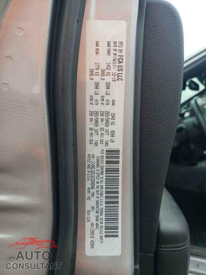 DODGE DURANGO 2019 - 1C4RDJDG1KC599548