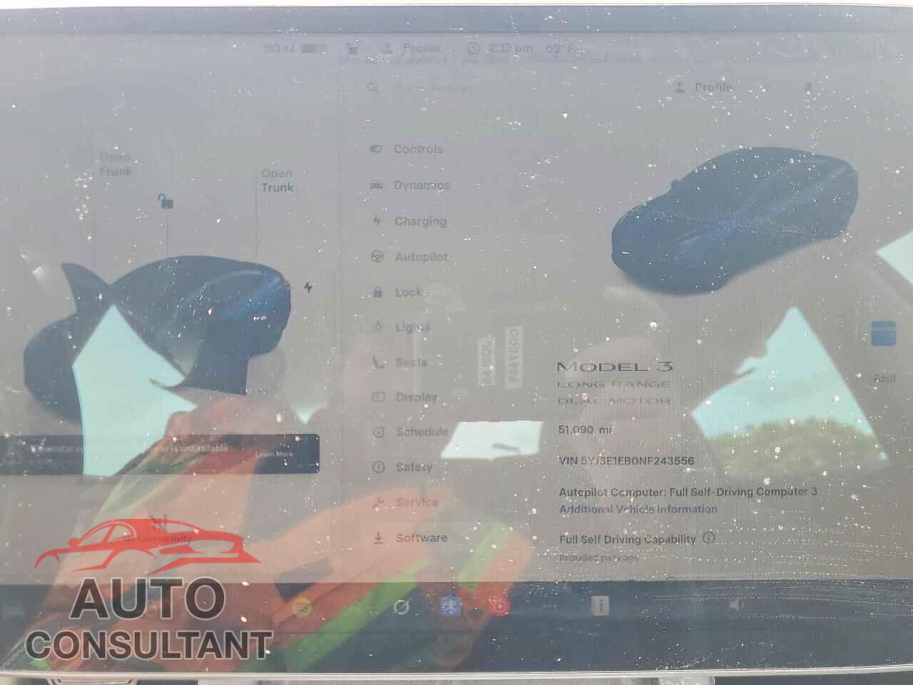 TESLA MODEL 3 2022 - 5YJ3E1EB0NF243556