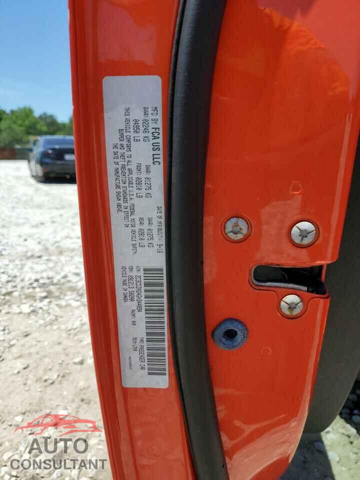 DODGE CHALLENGER 2016 - 2C3CDZAG4GH344894