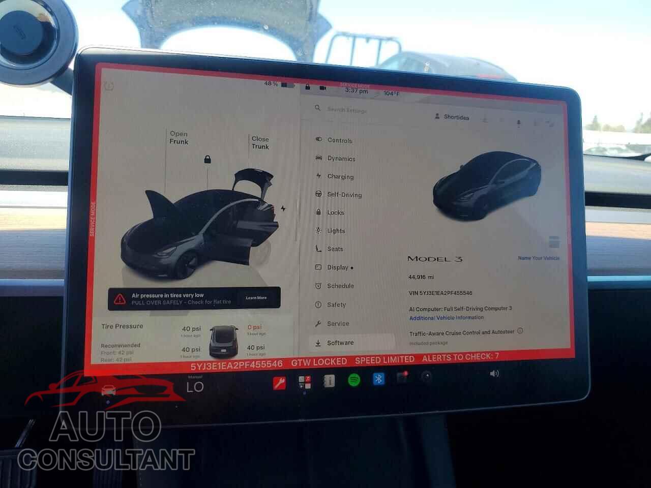 TESLA MODEL 3 2023 - 5YJ3E1EA2PF455546