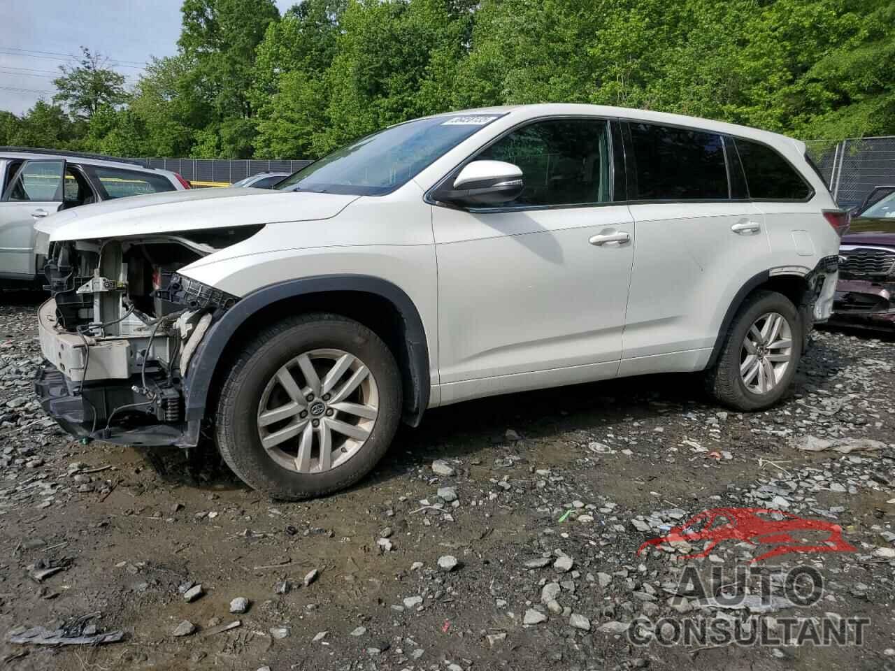 TOYOTA HIGHLANDER 2016 - 5TDBKRFH4GS300233