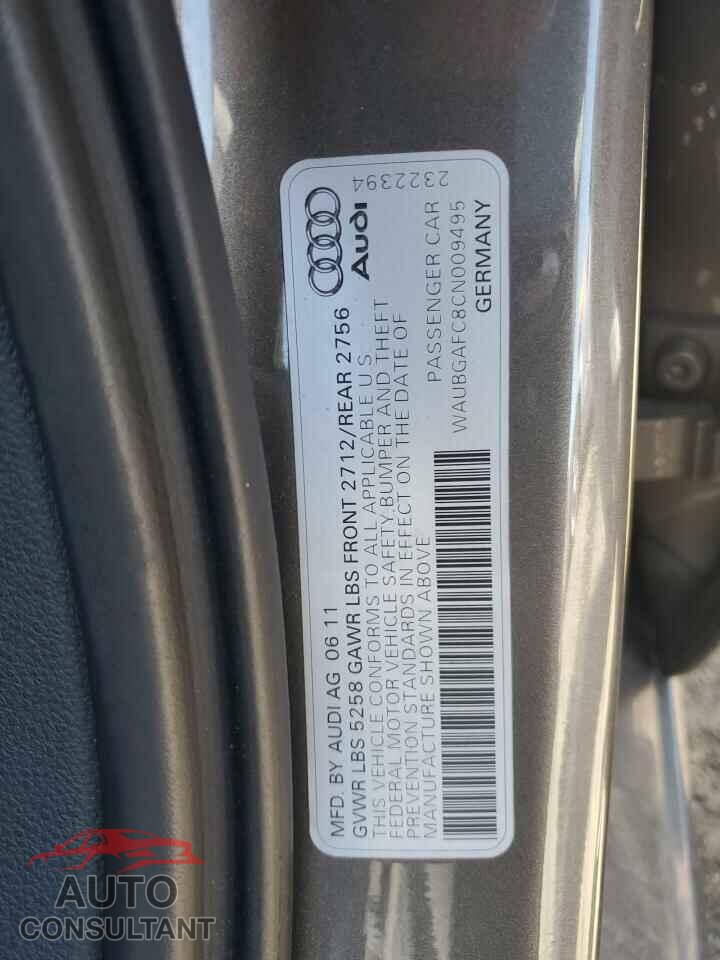 AUDI A6 2012 - WAUBGAFC8CN009495