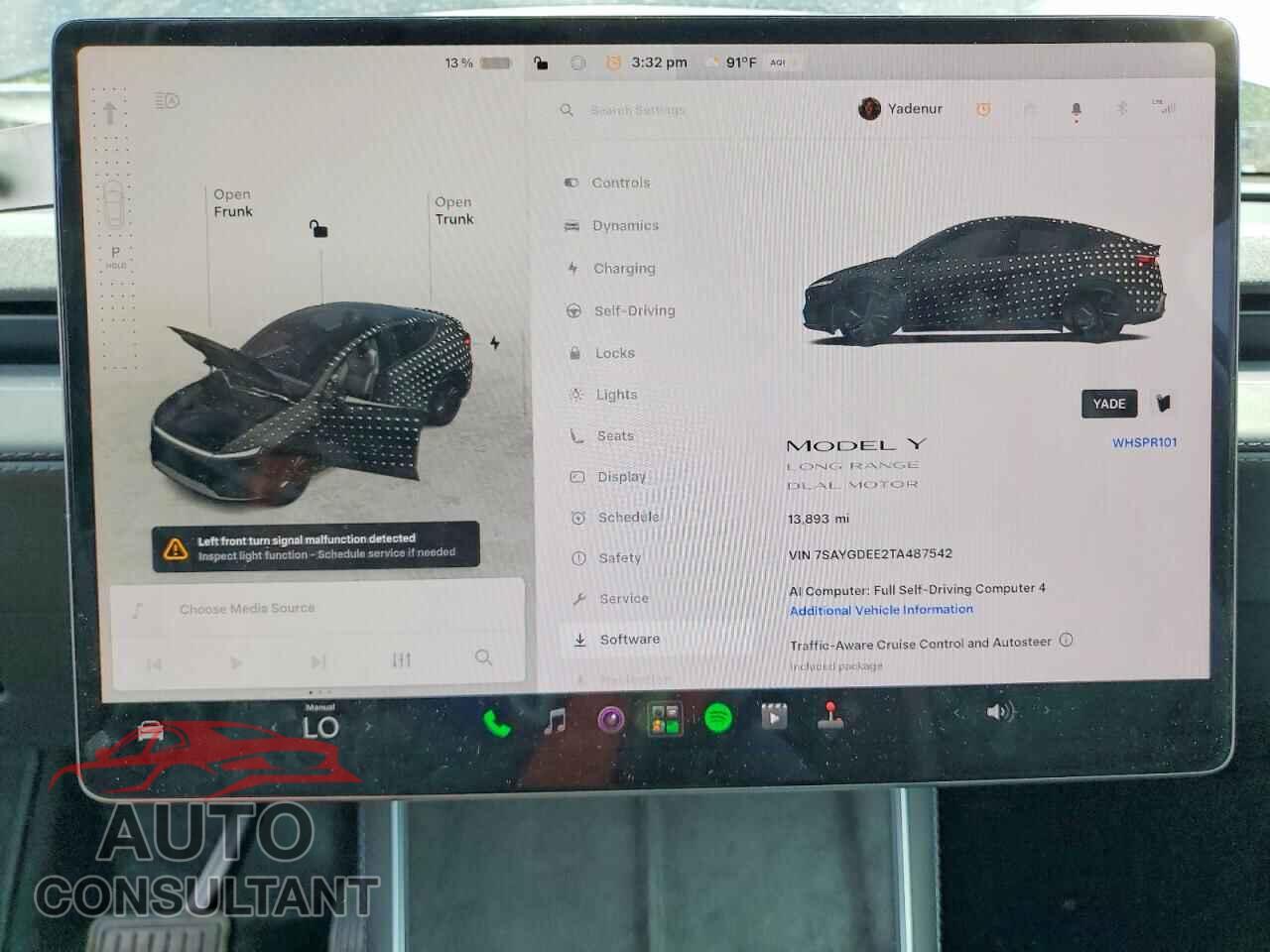 TESLA MODEL Y 2026 - 7SAYGDEE2TA487542