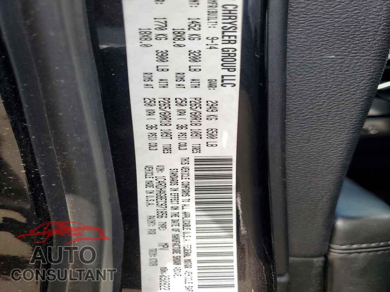 DODGE DURANGO 2014 - 1C4RDHAG8EC971856