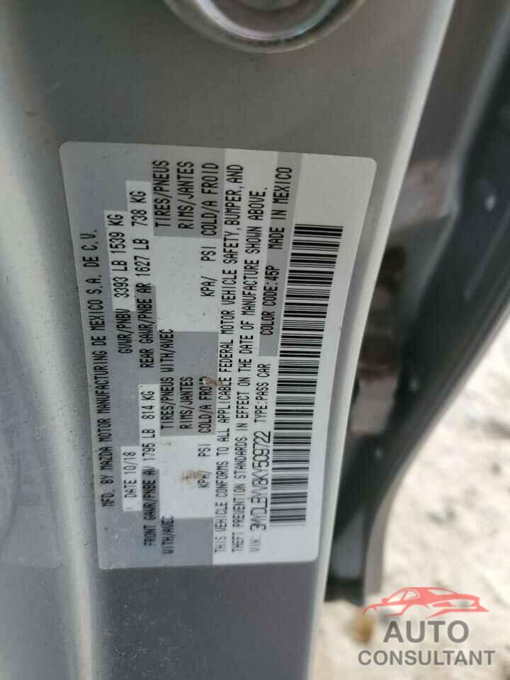 TOYOTA YARIS 2019 - 3MYDLBYV8KY509722