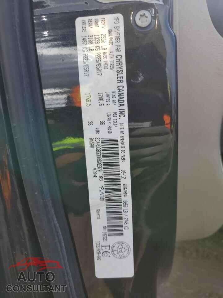 DODGE CARAVAN 2013 - 2C4RDGBG3DR602370