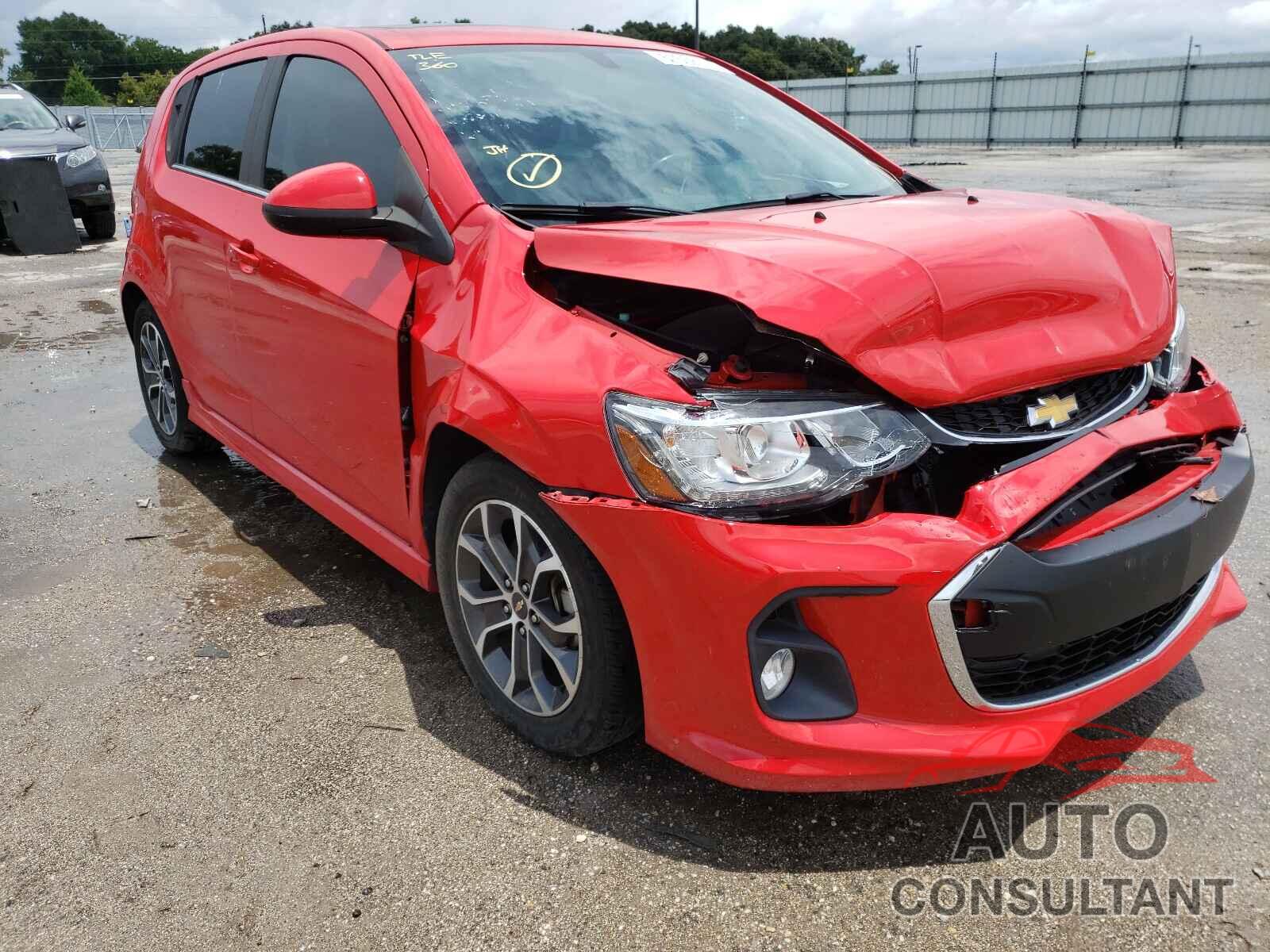 CHEVROLET SONIC 2017 - 1G1JD6SBXH4113980