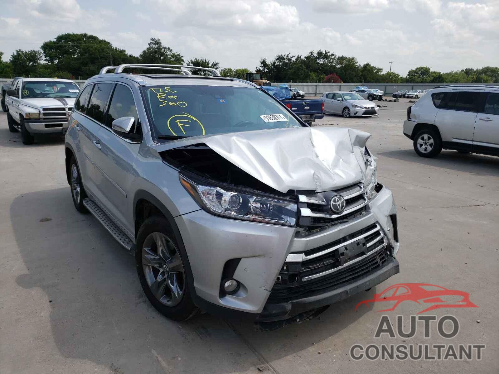 TOYOTA HIGHLANDER 2018 - 5TDDZRFH2JS897619