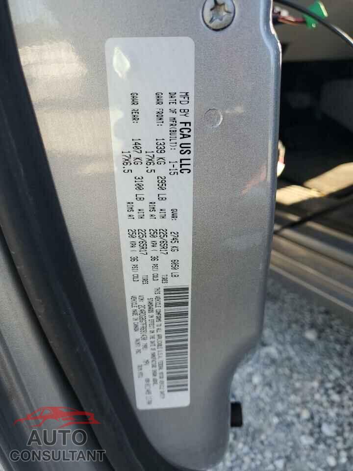 DODGE CARAVAN 2015 - 2C4RDGBG7FR691430