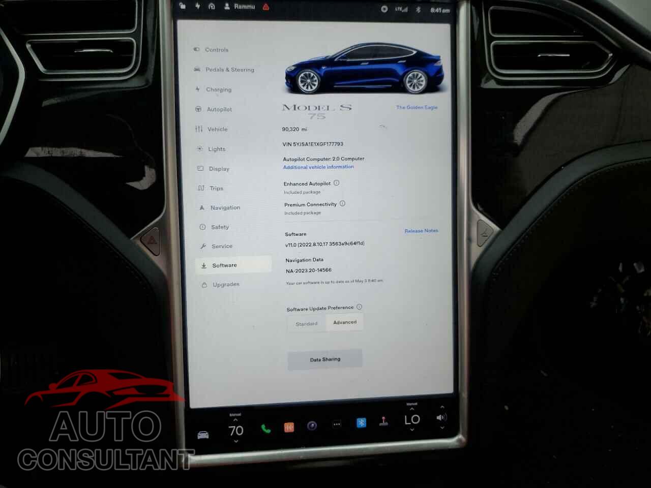 TESLA MODEL S 2016 - 5YJSA1E1XGF177793