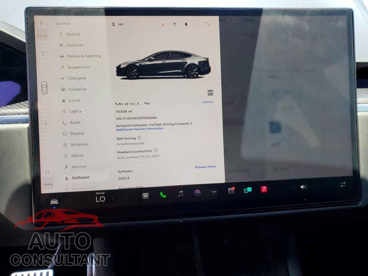 TESLA MODEL S 2023 - 5YJSA1E55PF500084