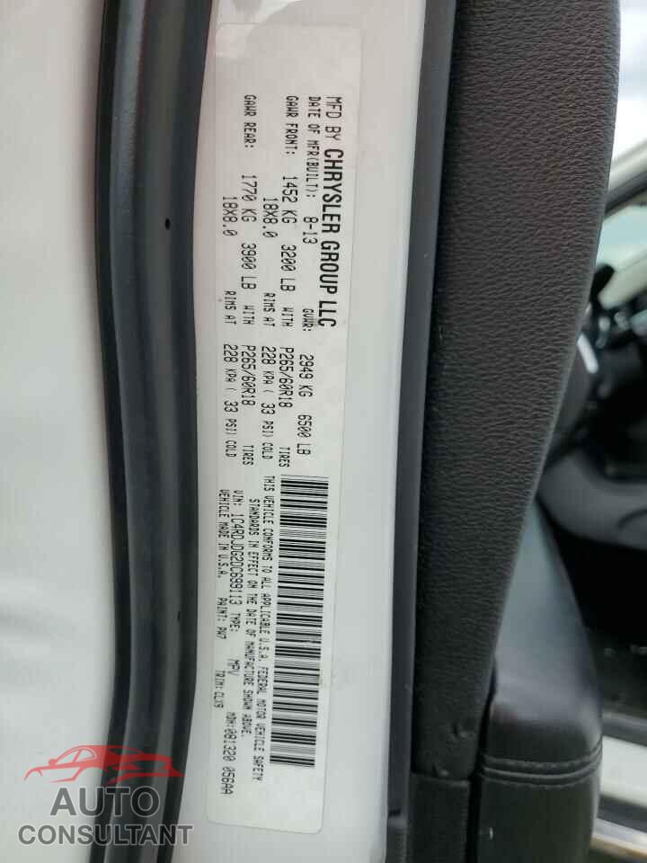 DODGE DURANGO 2013 - 1C4RDJDG2DC699113